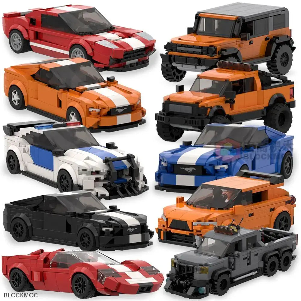 MOC Bricks mini cars building set #1