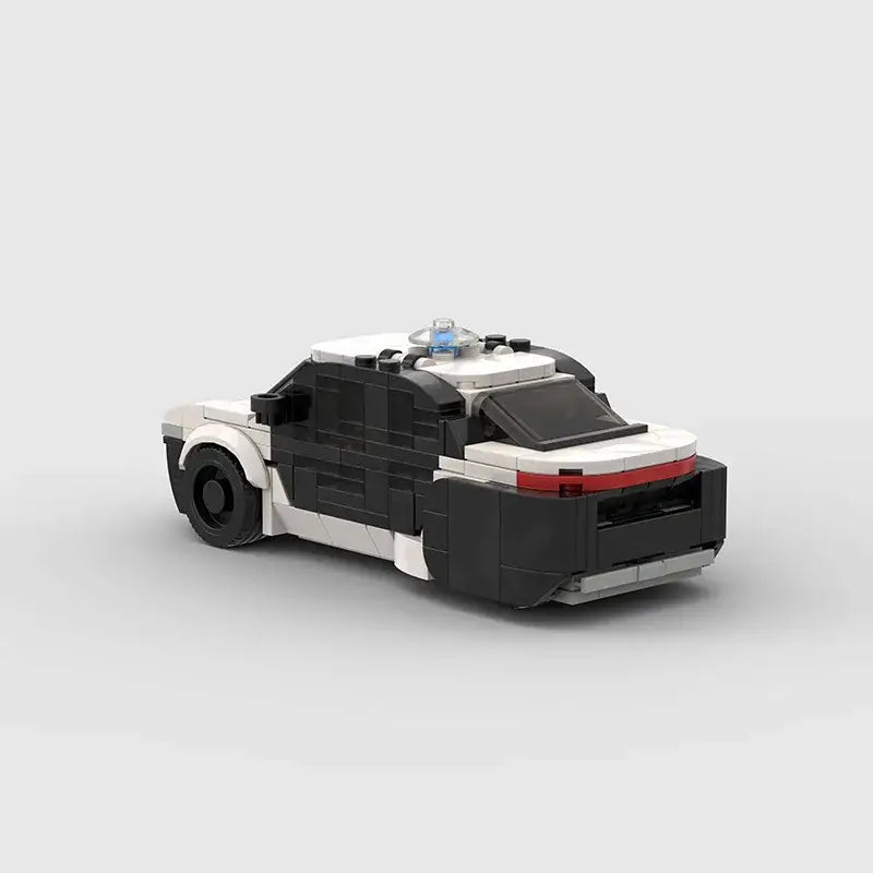 MOC MINI Cars Building Blocks Set MOC Police City Car Set M5 M8 PT Boat Model Building Blocks Defend City Rescue