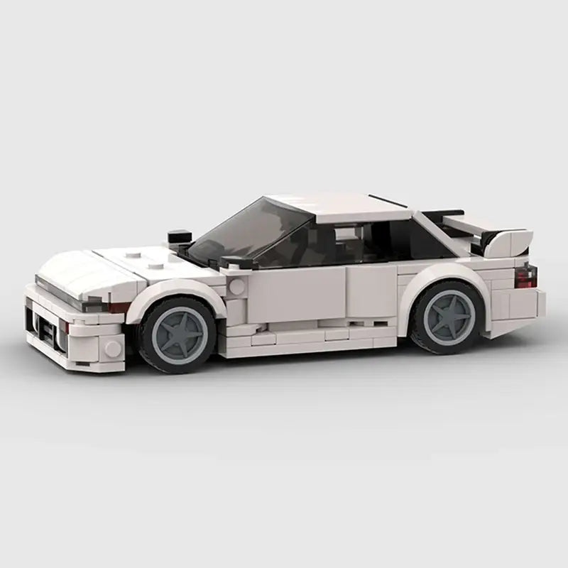 MOC MINI Cars Building Blocks Set S13 Silvia 240sx MOC Car Speed Champions Super Race F1 Vehicle Model Building Block