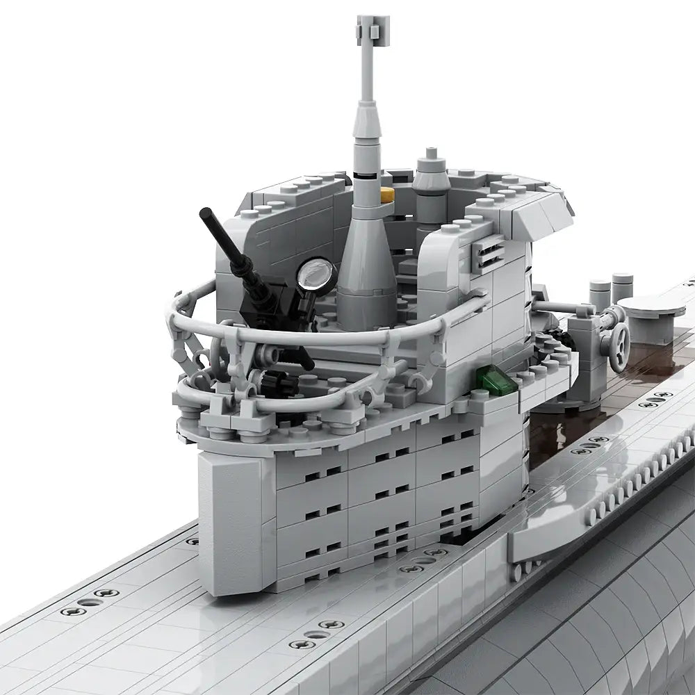 Build Your Own Bismarck U-Boat Model - 7186 PCS Military Battleship Bricks