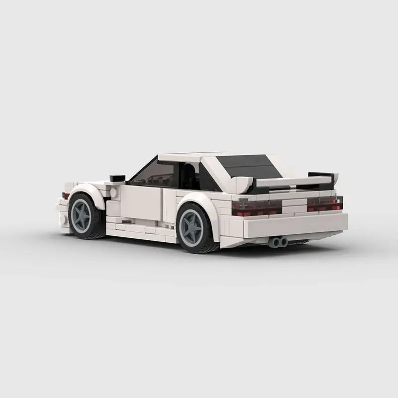 MOC MINI Cars Building Blocks Set S13 Silvia 240sx MOC Car Speed Champions Super Race F1 Vehicle Model Building Block