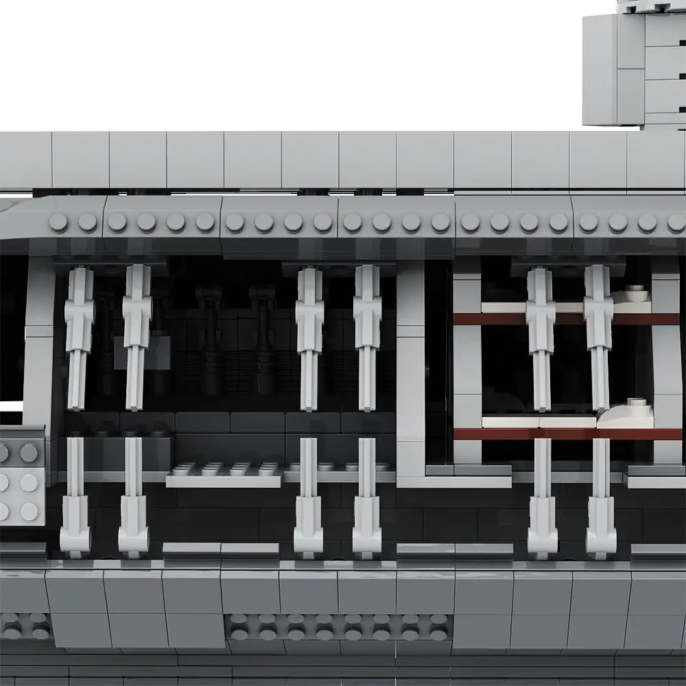 Build Your Own Bismarck U-Boat Model - 7186 PCS Military Battleship Bricks