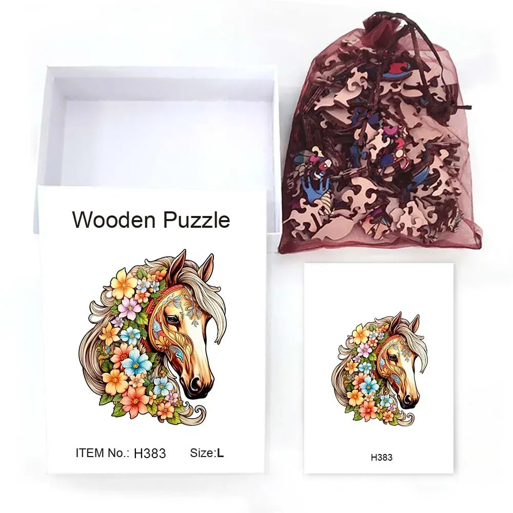 Horse - Wooden Animal Jigsaw Puzzles