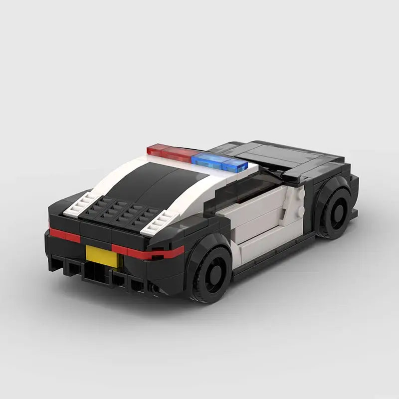 MOC MINI Cars Building Blocks Set MOC Police City Car Set M5 M8 PT Boat Model Building Blocks Defend City Rescue