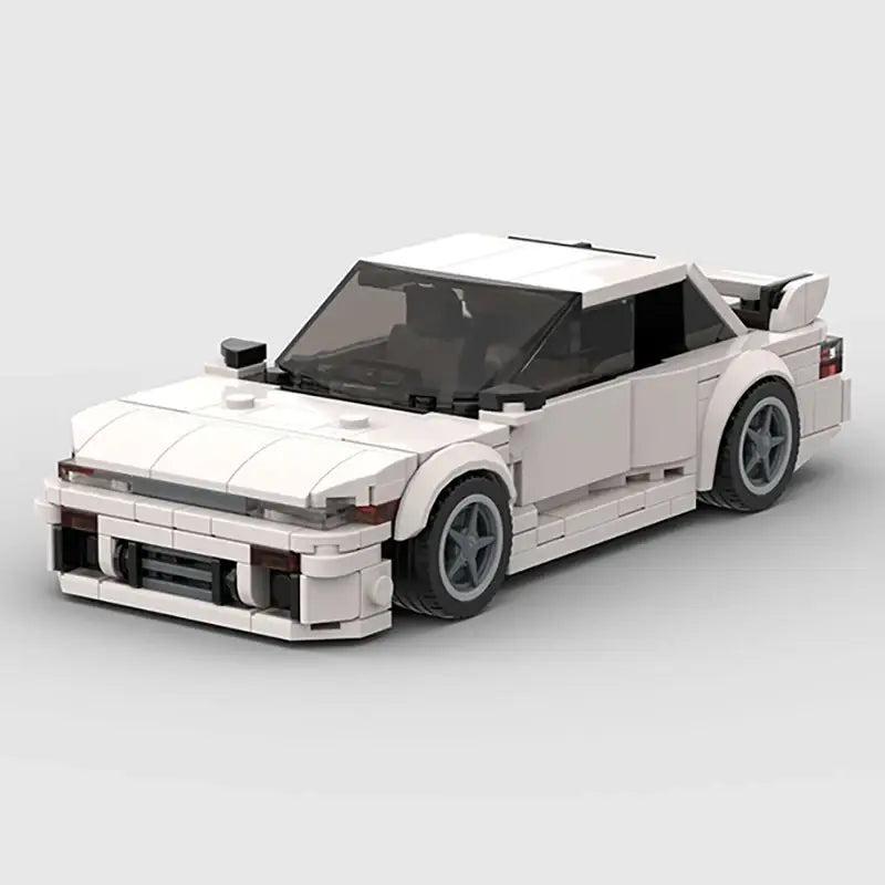 MOC MINI Cars Building Blocks Set S13 Silvia 240sx MOC Car Speed Champions Super Race F1 Vehicle Model Building Block