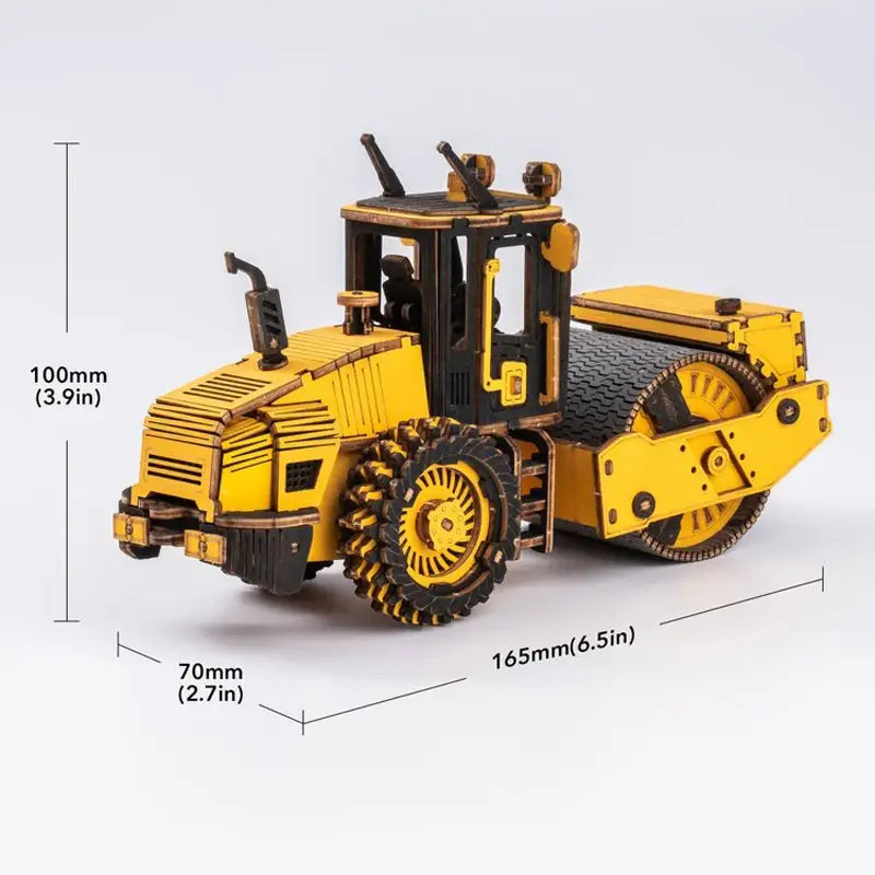 204pcs Robotime ROKR Road Roller Engineering Vehicle