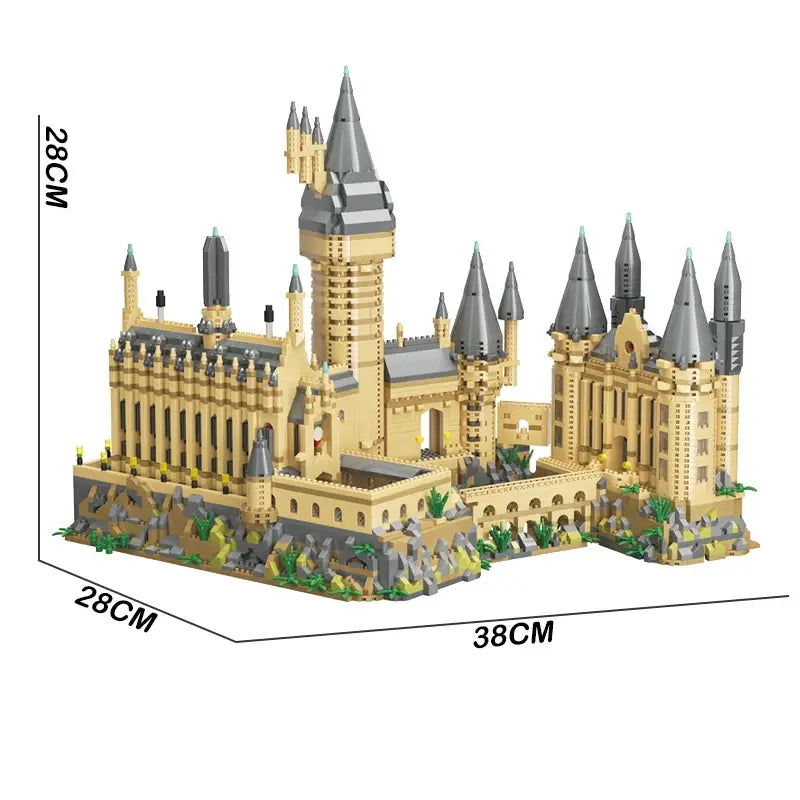 MOC TECHNIC Harry Potter Theme Movie Building Blocks - Magic Medieval Castle - 2 sizes