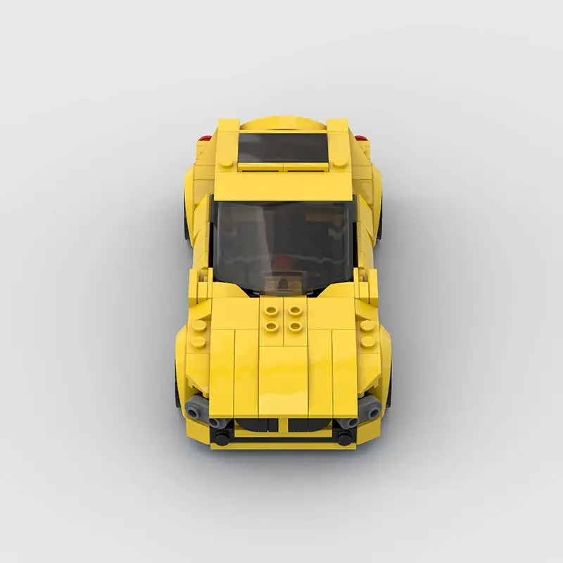 MOC BLOCKS BRICKS Minicar building set Ferrari Yellow