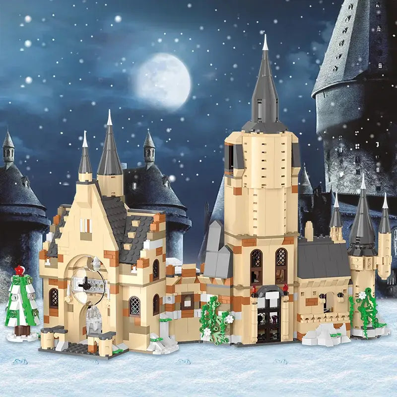 MOC TECHNIC Harry Potter Theme Movie Building Blocks - OWL & Castle