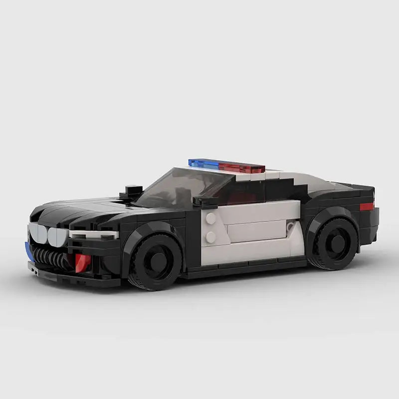 MOC MINI Cars Building Blocks Set MOC Police City Car Set M5 M8 PT Boat Model Building Blocks Defend City Rescue