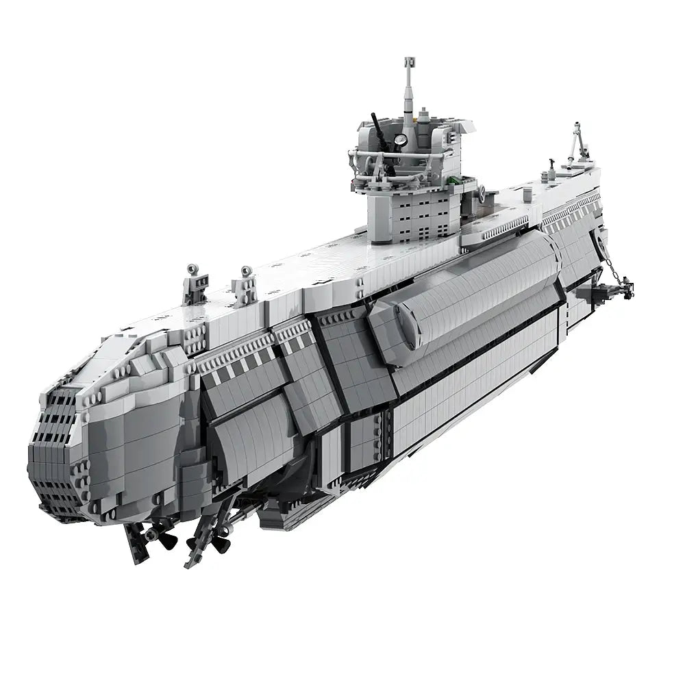 Build Your Own Bismarck U-Boat Model - 7186 PCS Military Battleship Bricks