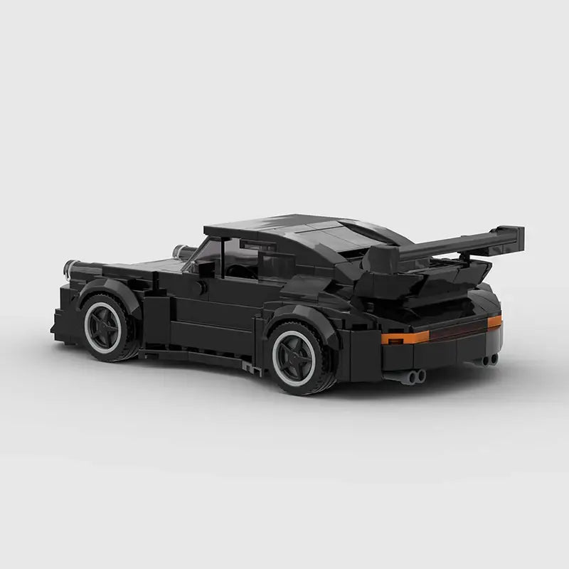 MOC BLOCKS BRICKS Minicar building set Porsche 911 - black