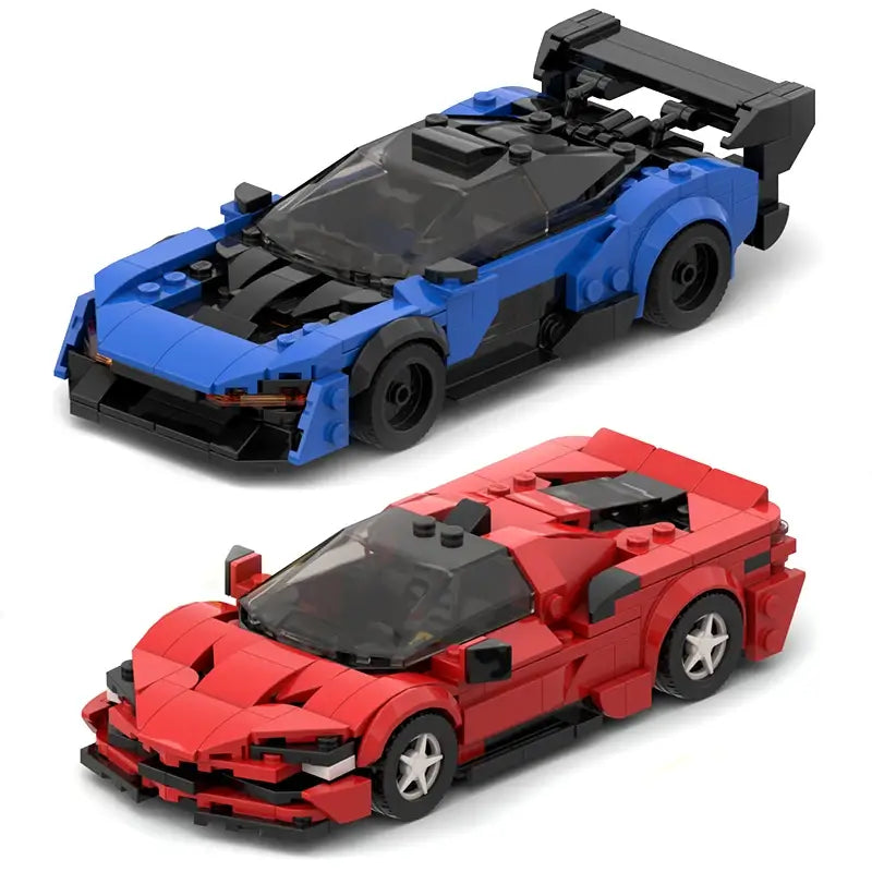 MOC MINI Cars Building Blocks Set 2022 Hot MOC City Car Speed Champion Supercar Sports Racing Car Moc Diy Building