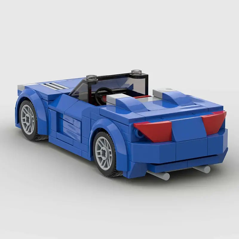 MOC MINI Cars Building Blocks Set City Convertible Car Vehicle Speed Champion Racer Building Blocks Brick Racing Super