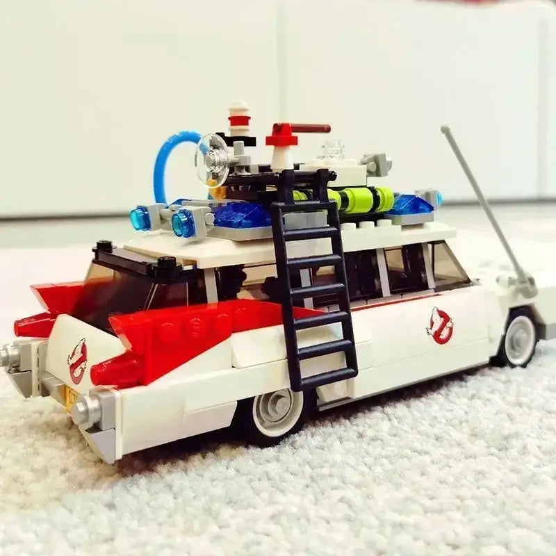 MOC MINI Cars Building Blocks Set In Stock MOC Compatible 21108 Ghost Busters Ecto-1 Movie Car Building Blocks DIY Toys