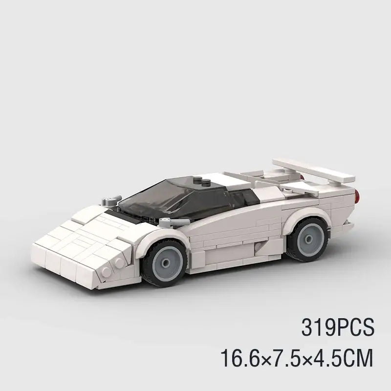 MOC MINI Cars Building Blocks Set Speed Champion City Car Vehicle Racer Building Blocks Brick Racing Super Technique