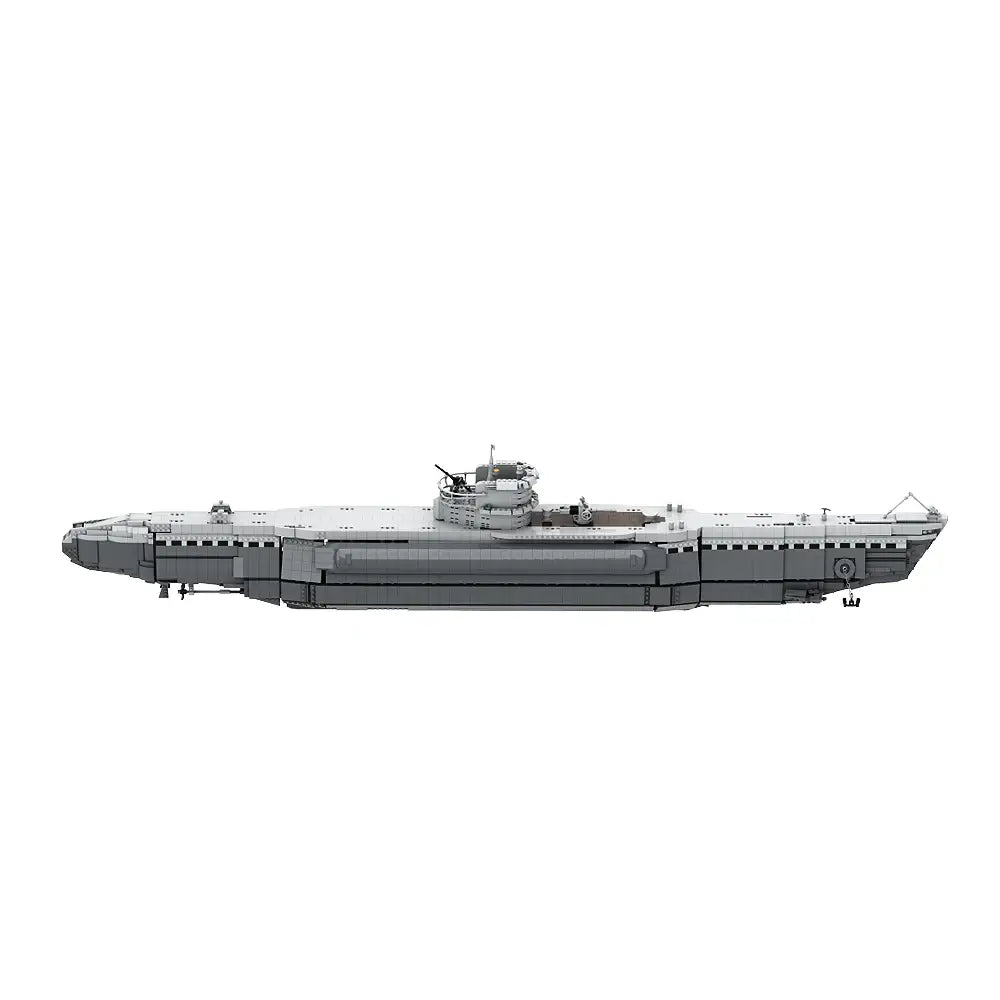 Build Your Own Bismarck U-Boat Model - 7186 PCS Military Battleship Bricks