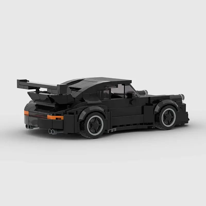 MOC BLOCKS BRICKS Minicar building set Porsche 911 - black