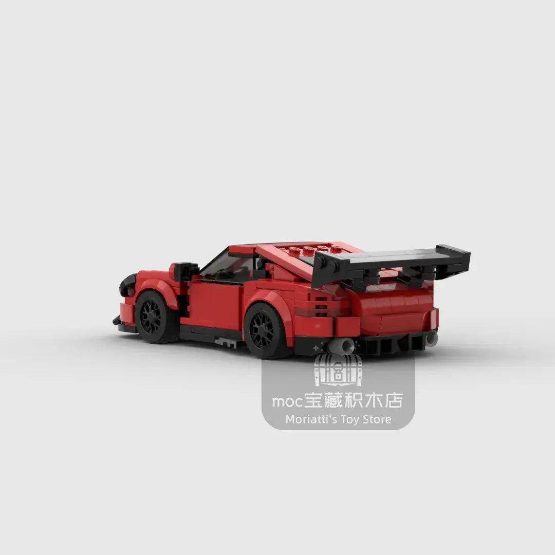 MOC MINI Cars Building Blocks Set MOC-GT-RS racing sports car Vehicle Speed Champion Racer Building Blocks Brick