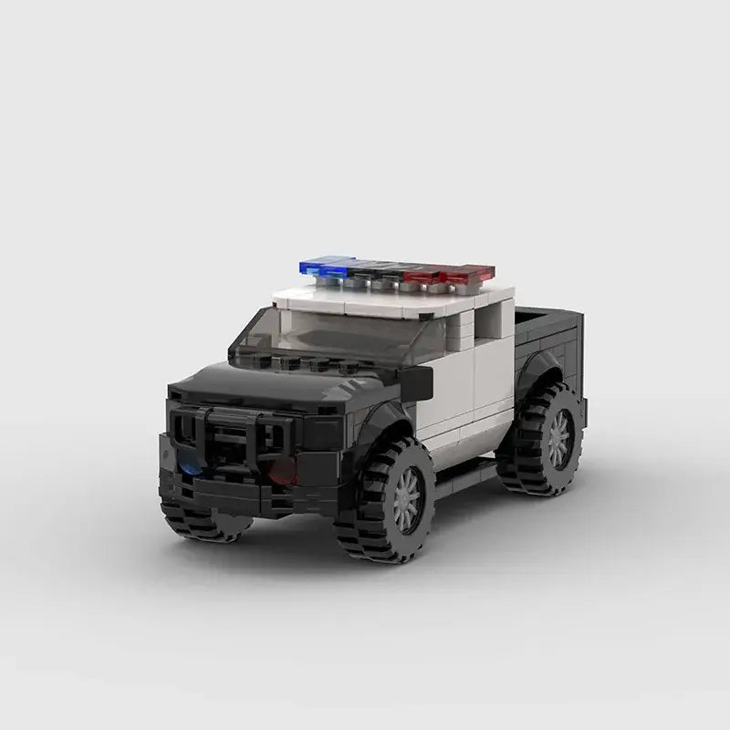 MOC MINI Cars Building Blocks Set MOC Police City Car Set M5 M8 PT Boat Model Building Blocks Defend City Rescue