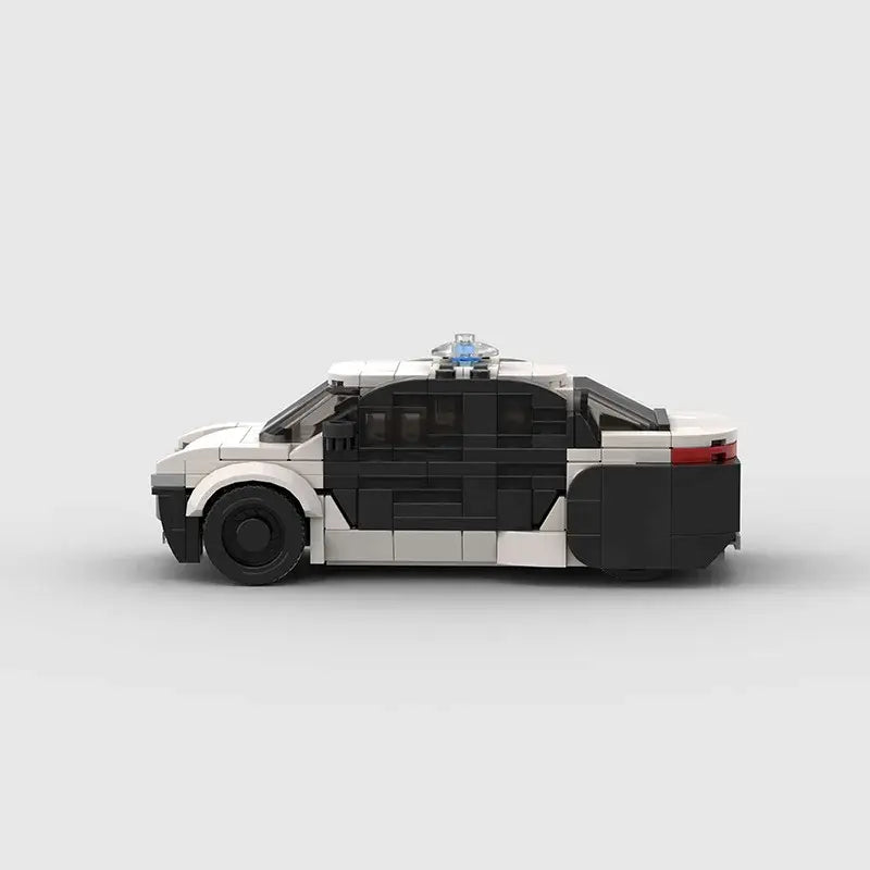 MOC MINI Cars Building Blocks Set MOC Police City Car Set M5 M8 PT Boat Model Building Blocks Defend City Rescue