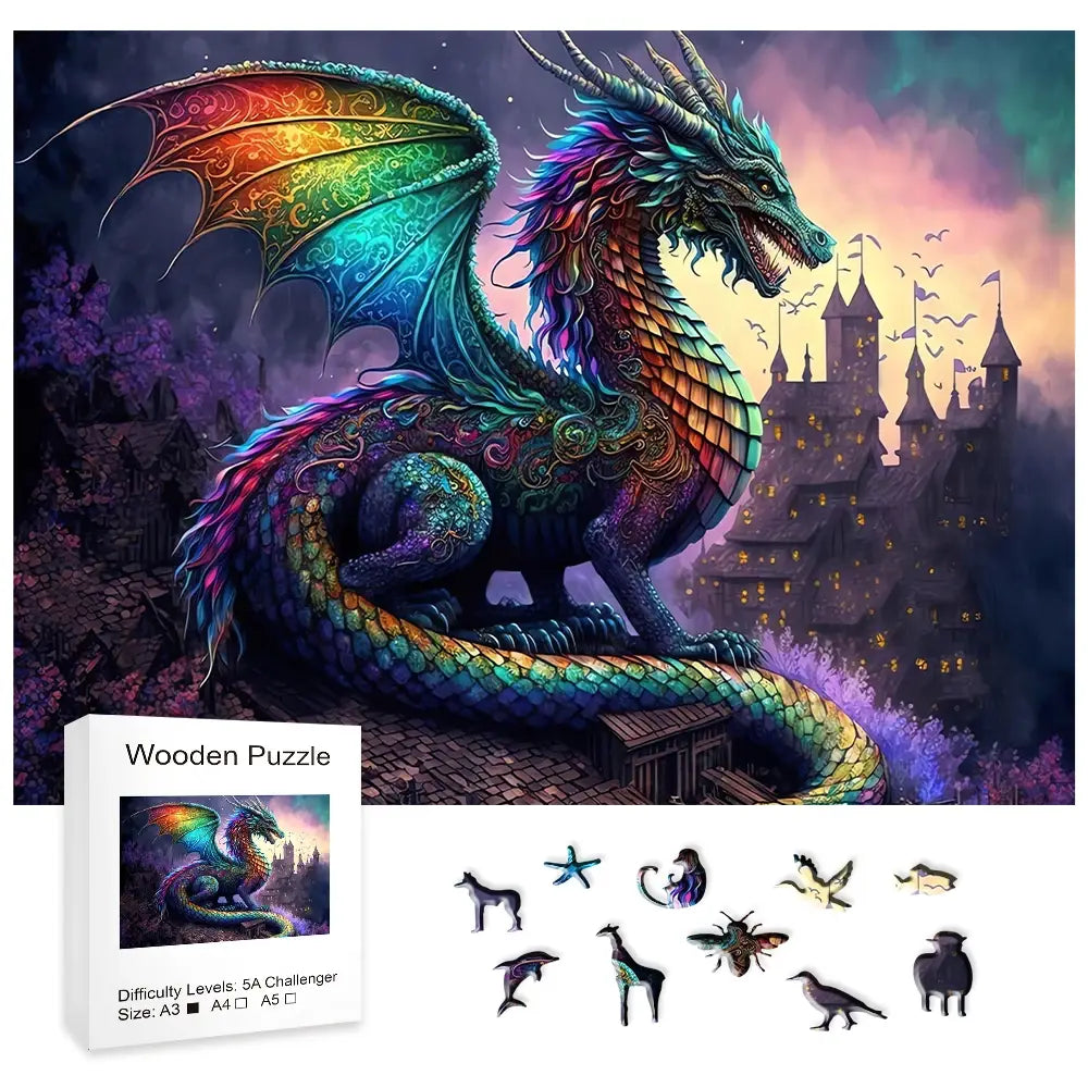 Dragon - Wooden Animal Jigsaw Puzzles