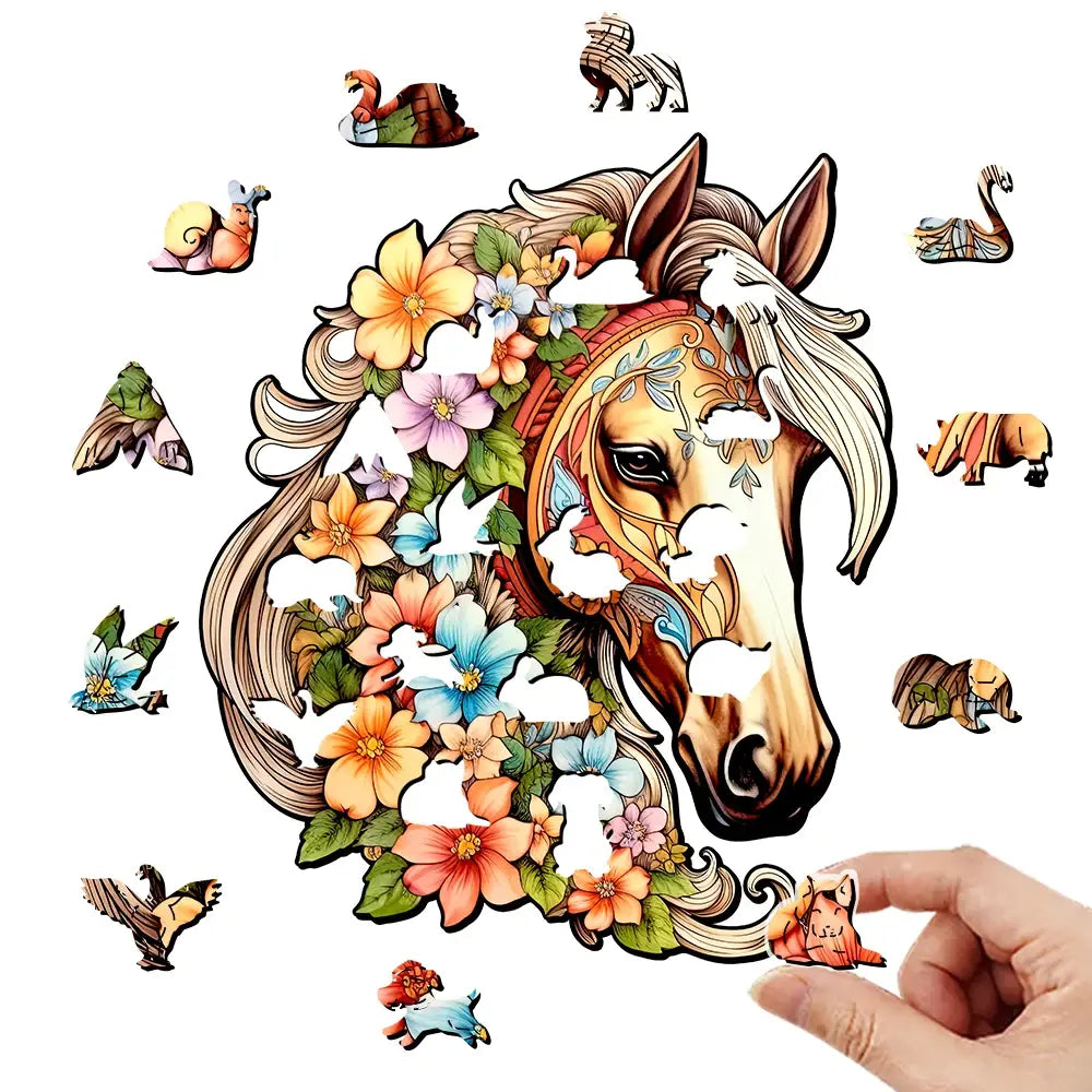 Horse - Wooden Animal Jigsaw Puzzles