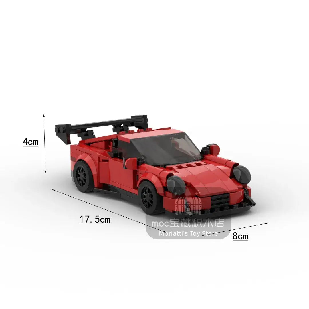 MOC MINI Cars Building Blocks Set MOC-GT-RS racing sports car Vehicle Speed Champion Racer Building Blocks Brick