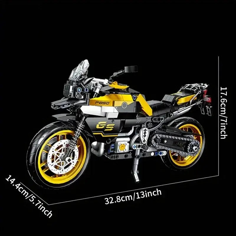 MOC Technical BMW F850 GS motorcycle building set - 781 PCS