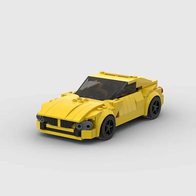 MOC BLOCKS BRICKS Minicar building set Ferrari Yellow