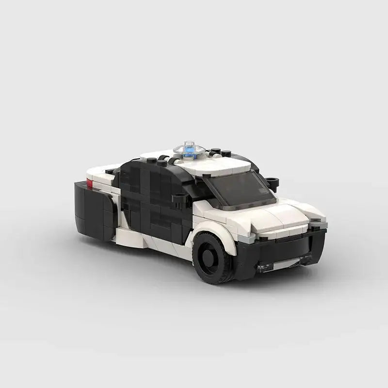 MOC MINI Cars Building Blocks Set MOC Police City Car Set M5 M8 PT Boat Model Building Blocks Defend City Rescue