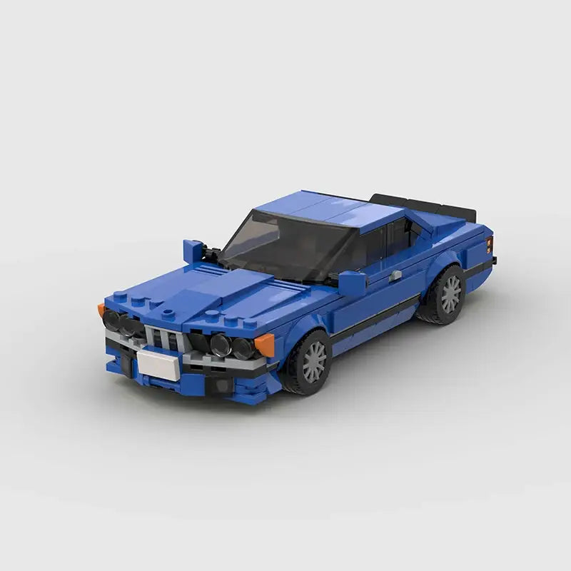 MOC BLOCKS BRICKS Minicar building set blue BMW