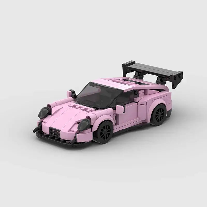 MOC MINI Cars Building Blocks Set MOC Technical Racing Sports Car Vehicle Speed Champion Racer Building Blocks Brick