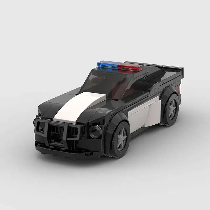 MOC MINI Cars Building Blocks Set MOC Police City Car Set M5 M8 PT Boat Model Building Blocks Defend City Rescue