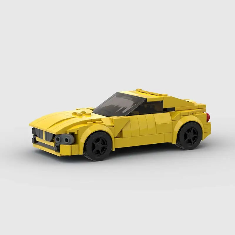 MOC BLOCKS BRICKS Minicar building set Ferrari Yellow