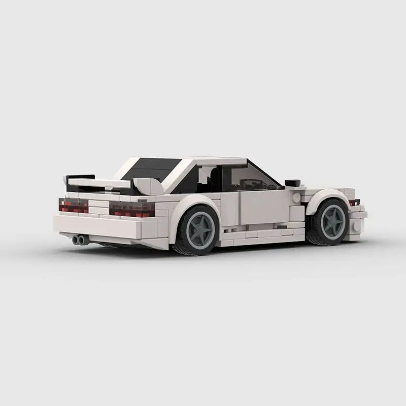 MOC MINI Cars Building Blocks Set S13 Silvia 240sx MOC Car Speed Champions Super Race F1 Vehicle Model Building Block