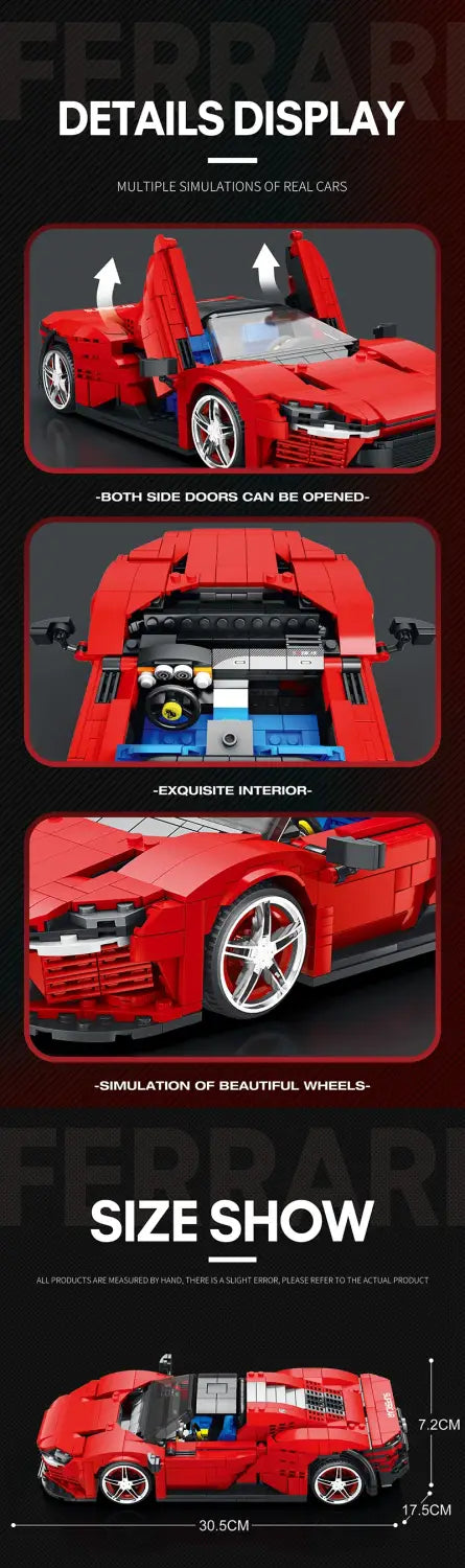 MOC Technic Ferrari Daytona SP3 ferrari daytona SP3