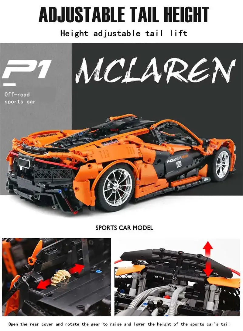 MOULD KING 13090 MOC Technic McLaren P1 car building set