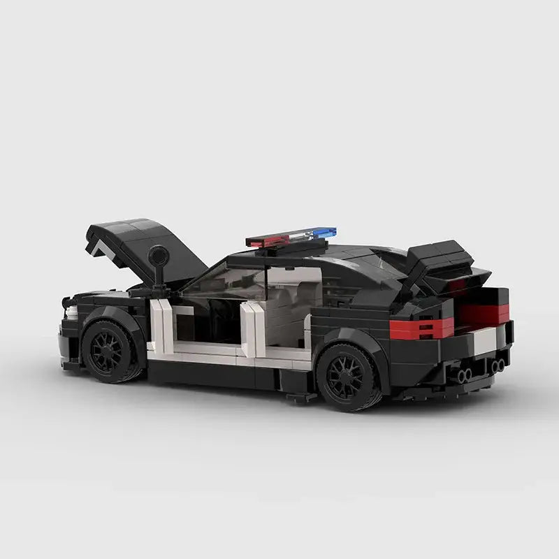 MOC MINI Cars Building Blocks Set MOC Police City Car Set M5 M8 PT Boat Model Building Blocks Defend City Rescue