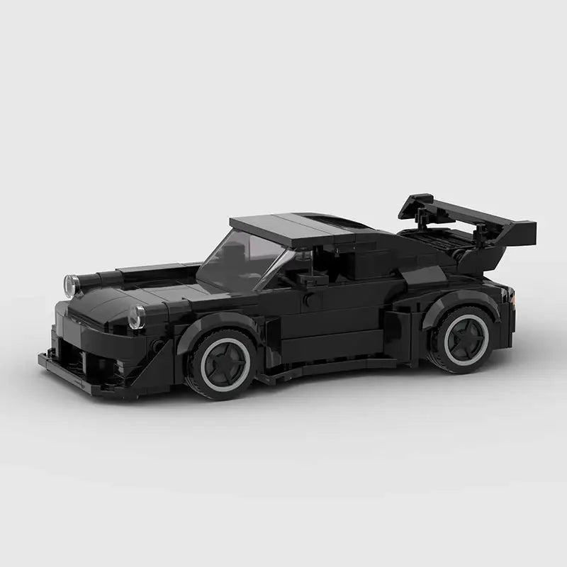 MOC BLOCKS BRICKS Minicar building set Porsche 911 - black