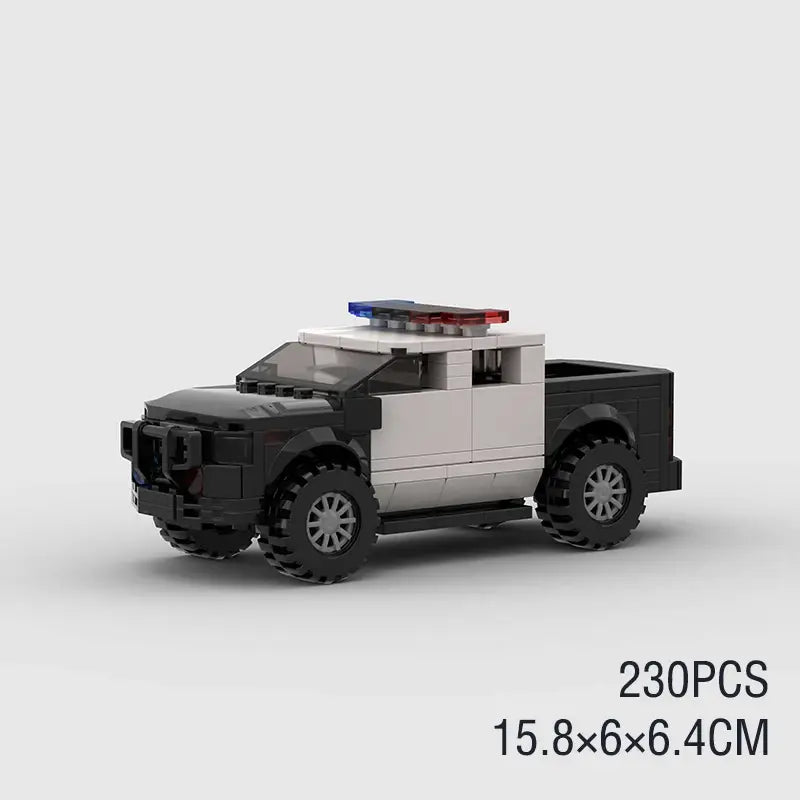 MOC MINI Cars Building Blocks Set MOC Police City Car Set M5 M8 PT Boat Model Building Blocks Defend City Rescue