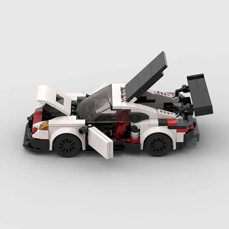 MOC BLOCKS BRICKS Minicar building set Porsche 911 Carerra turbo