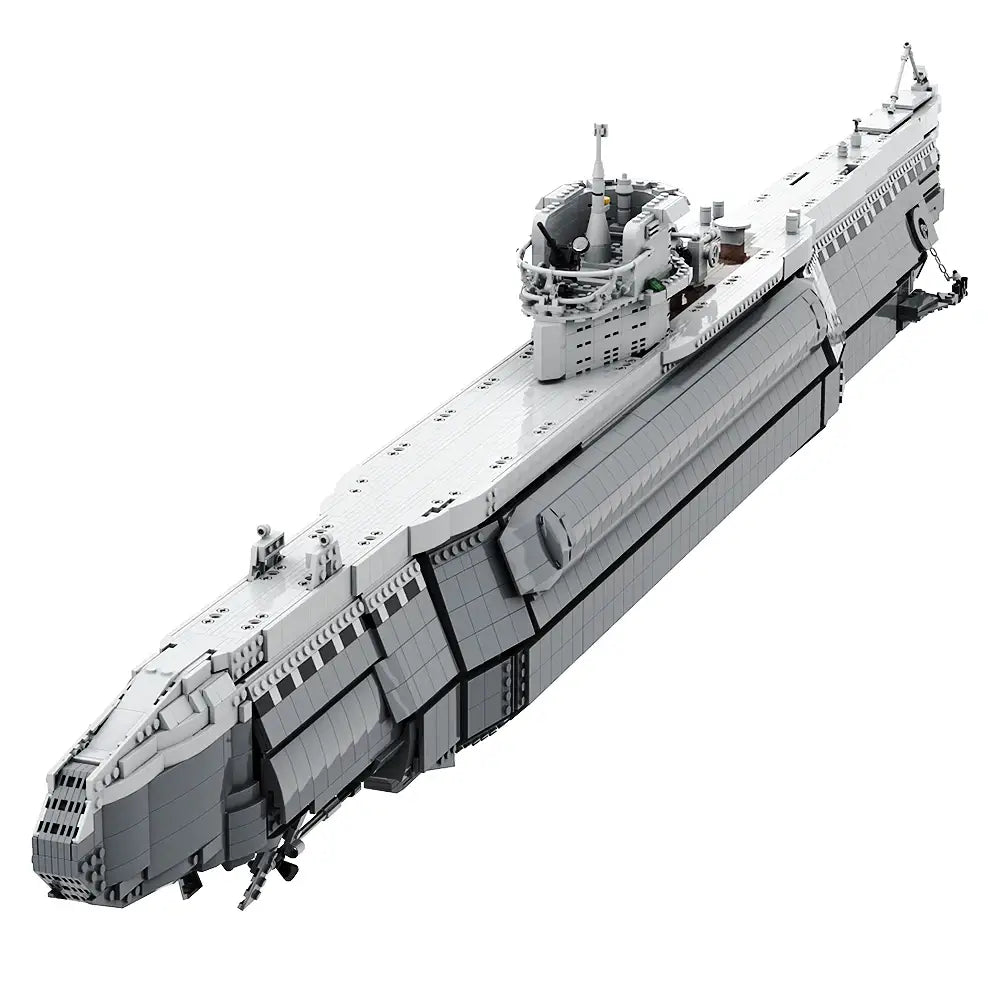 Build Your Own Bismarck U-Boat Model - 7186 PCS Military Battleship Bricks