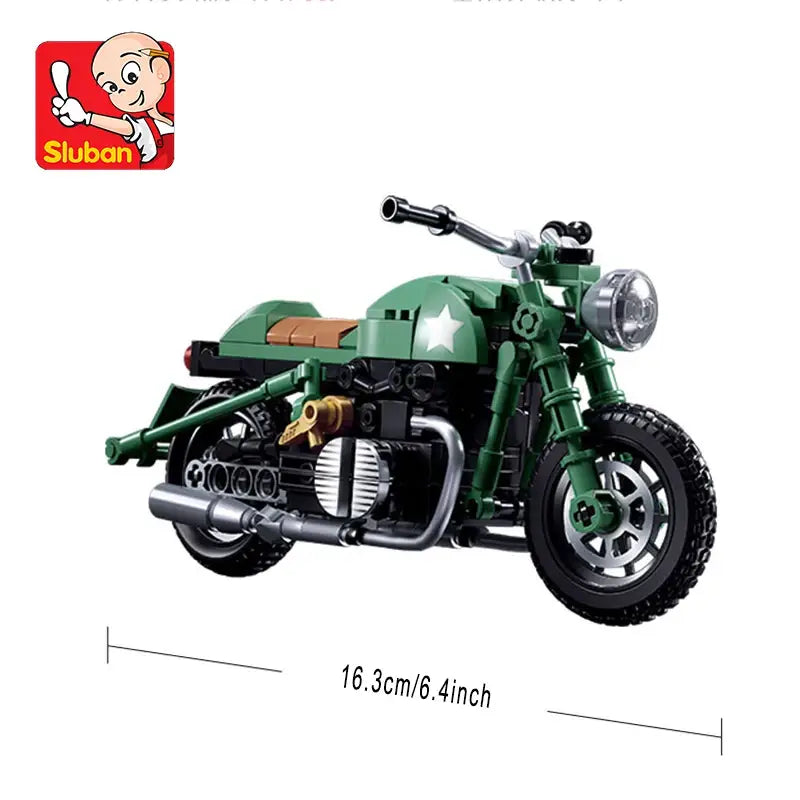 MOC Technic mini motorcycle building set - 215 PCS