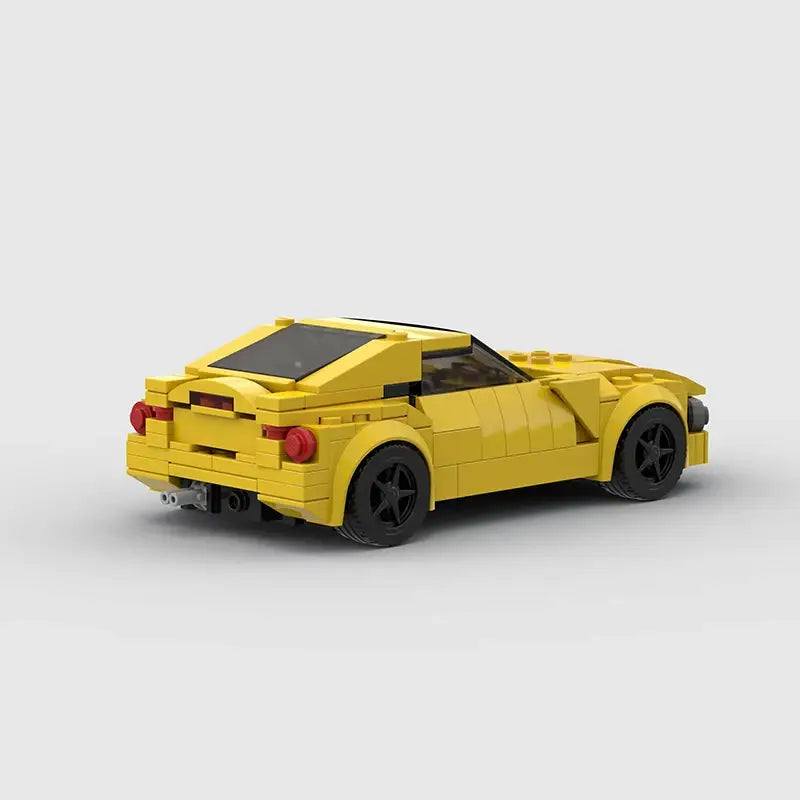 MOC BLOCKS BRICKS Minicar building set Ferrari Yellow