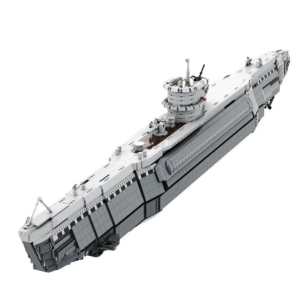 Build Your Own Bismarck U-Boat Model - 7186 PCS Military Battleship Bricks