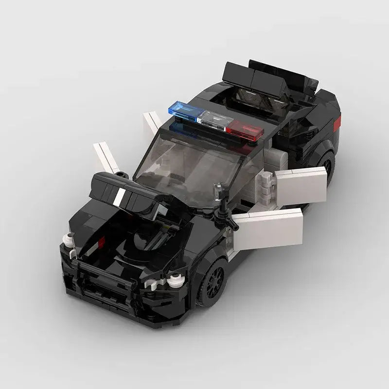 MOC MINI Cars Building Blocks Set MOC Police City Car Set M5 M8 PT Boat Model Building Blocks Defend City Rescue