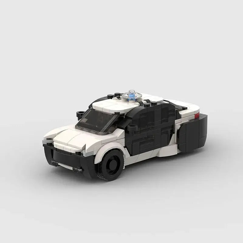 MOC MINI Cars Building Blocks Set MOC Police City Car Set M5 M8 PT Boat Model Building Blocks Defend City Rescue