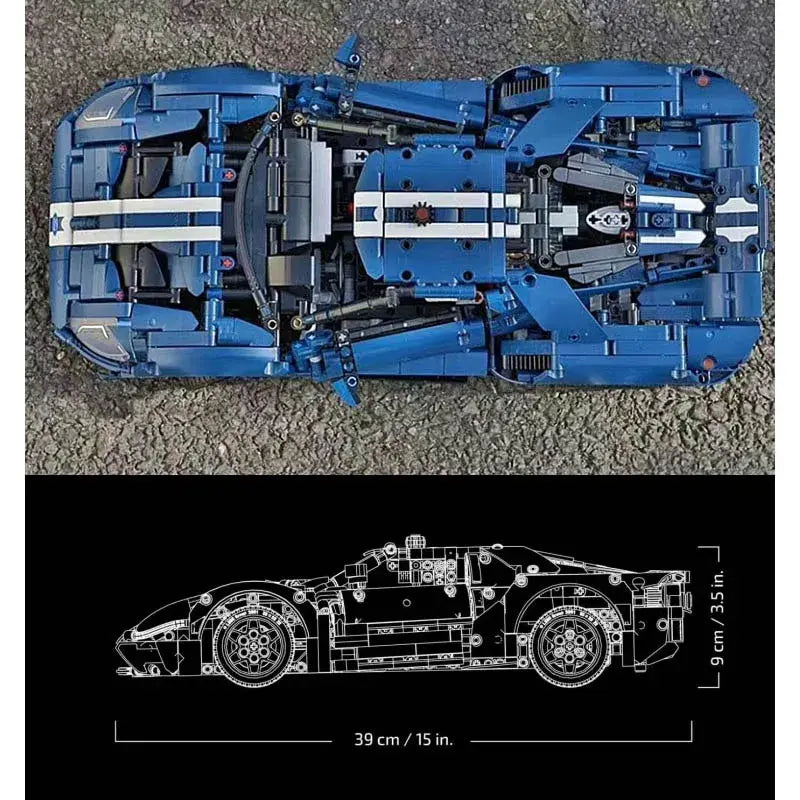 MOC TECHNIC Classic Racing Car Building Blocks 1001 pcs