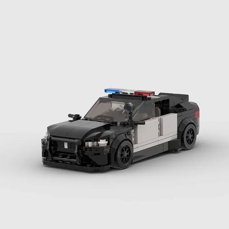 MOC MINI Cars Building Blocks Set MOC Police City Car Set M5 M8 PT Boat Model Building Blocks Defend City Rescue